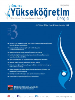 Yükseköğretim Dergisi TÜBA-HER / Cilt 12 - Sayı 3