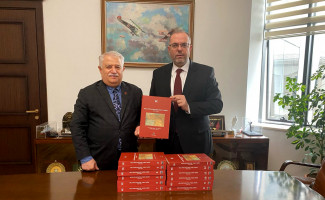 Başkan Şeker'den MSÜ Rektörü Prof. Afyoncu’ya Ziyaret