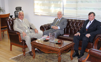The Hungarian Ambassador in Ankara  H.E. Dr. János HÓVÁRI visited Academy President Prof. Dr. Ahmet Cevat ACAR in his office in Ankara.