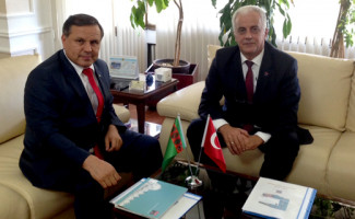 TÜBA Başkanı Prof. Dr. Ahmet Cevat Acar, Türkmenistan Türkiye Büyükelçisi Ata Serdarov’u Ziyaret Etti