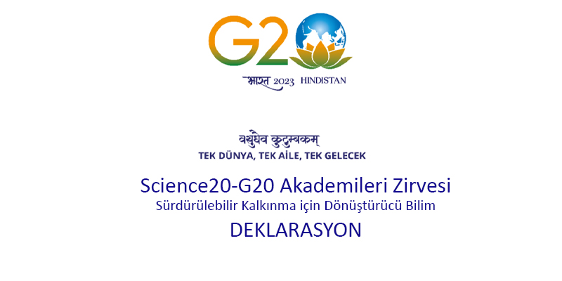 Bilim Akademilerinden G20 Liderlerine Deklarasyon